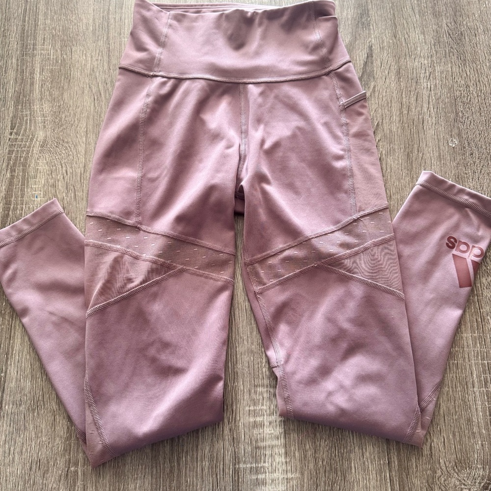 adidas Mauve Leggings - Picture 1 of 8